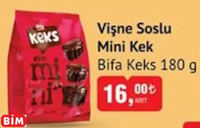 BİFA KEKS  VİŞNE SOSLU MİNİ KEK